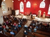 Archbishop Eamon Martin, Archbishop of Armagh and Primate of All-Ireland, speaking in St Macartan's Church, Augher, at the event to unveil a plaque in honour of Archbishop John Joseph Hughes. Â©Rory Geary/The Northern Standard