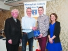 At the presentation to Conor Duffy, Glaslough Harriers,  were (L-R) Fr Paudge Corrigan, Alan Clarke, Chairman of the Monaghan County Athletics Board, Conor Duffy and Rose Lambe. Â©Rory Geary/The Northern Standard