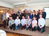 Members of the Carrick Aces AC, who were winners of the Overall Club Winner in the Monaghan County Athletics Board Endurance League, with Fr Paudge Corrigan, Chairman of the Monaghan County Athletics Board, Alan Clarke and Eamon Hackett, when they were presented with the cup at the awards function in The Four Seasons Hotel, Monaghan. Â©Rory Geary/The Northern Standard