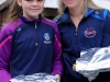 Teagin Murphy (left) and Melissa Connolly, supplying the sandwiches, for the the County League, Wetlands Running Club 5k run, held in Ballybay. Photo: Jimmy Walsh