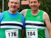 Joe Shiels, (left) and Lorcan MacCinnna, taking part in the County League, Wetlands Running Club 5k run, held in Ballybay. Photo: Jimmy Walsh