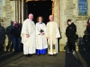 Celebrants for the Gone But Not Forgotten Bikers Mass, (L-R) Fr John Kierans, Archdeacon Helen Steed and Fr Tony Conlon. Â©Rory Geary/The Northern Standard