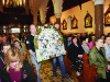 The Gone But Not Forgotten Bikers plaque is brought to the alter during the mass in Clones last Friday. Â©Rory Geary/The Northern Standard