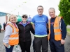 At the Blackwater 10k was Kevin Donovan, 3rd from left, who is undertaking a 32 county challenge to complete a race in each of the 32 counties in aid of the Irish Deaf Society and the Cork Deaf Society. Pictured with Kevin are Geraldine McMenamin and Peter McKenna, Blackwater 10k commitee and Mary Donovan. Â©Rory Geary/The Northern Standard