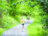 Winner of the 10th Blackwater 10k, Conor Duffy, Glaslough Harriers, during the Rossmore Park section. Â©Rory Geary/The Northern Standard