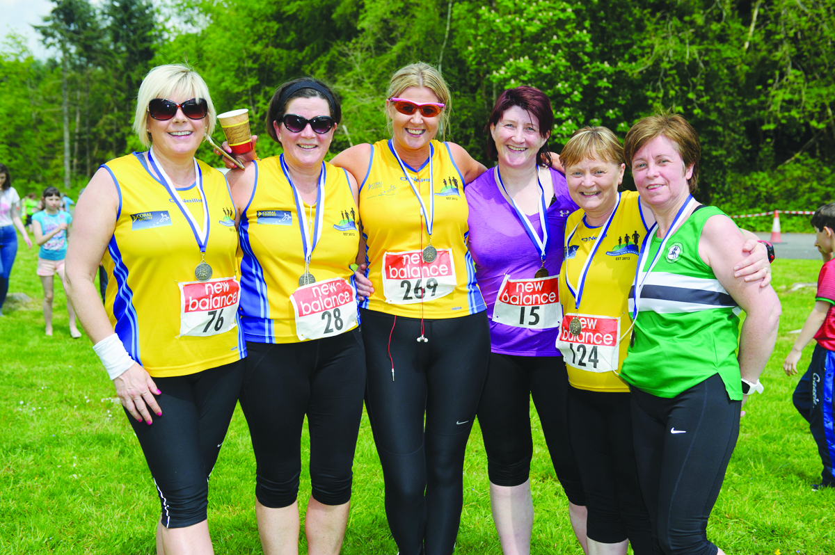 Some of the ladies that took part in the Blackwater 10k were (L-R) Linda McClean, Geraldine McCarville, Karen McKenna, Veronica McNally, Patrica Lappin and Ann Marie Treanor. Â©Rory Geary/The Northern Standard