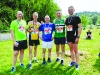 At the Blackwater 10k were (L-R) Declan McCaul, Mark Macklin, John Meehan, Alo Grew and Gavin Shipley. Â©Rory Geary/The Northern Standard