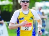 Dermot McDermott, Monaghan Town Runners, finishing the Blackwater 10k. Â©Rory Geary/The Northern Standard