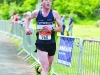 Dessie Duffy, Muckno Triathlon Club, finishing the Blackwater 10k. Â©Rory Geary/The Northern Standard