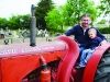 Paul and Charlie Meehan at the Carrickroe Welcome Home Festival tractor run. Â©Rory Geary/The Northern Standard