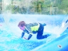 One of the boys trying out the zorbs at the Carrickroe Welcome Home Festival. Â©Rory Geary/The Northern Standard