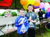 Luke McKenna and Donnacha McCluskey, with goldfish that they won at the Carrickroe Welcome Home Festival. Â©Rory Geary/The Northern Standard
