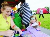 Maisie Skinnedar getting her face painted by Daytona at the Carrickroe Welcome Home Festival. Â©Rory Geary/The Northern Standard