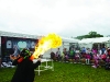 One of the Corvenieos during a fire eating act at the Carrickroe Welcome Home Festival. Â©Rory Geary/The Northern Standard