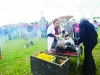 Laura Brady helping to save Johnny McKitterick during the Carrickroe Welcome Home Festival. Â©Rory Geary/The Northern Standard