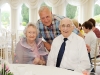 Eddie Quinlan with Paddy and Alice Connolly at the tea-party at Castle Leslie. Â©Rory Geary/The Northern Standard
