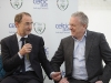 Rep of Ireland manager, Martin O'Neill, speaking with Celtic Pure CEO Padraig McEneaney, at the announcement of the expansion of the company on Wednesday. Â©Rory Geary/The Northern Standard