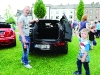 Darren and Junior McQuillian checking out one of the new mini's at the Clones Canal Festival. Â©Rory Geary/The Northern Standard