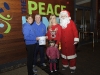At The Peace Link for the Clones AC Santa run were Ruth Daly and Paul O'Neill, Clones AC, Linda and Lucy McManus, Clones Friends of Hospice and Santa. Â©Rory Geary/The Northern Standard