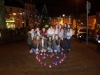 Members of the Largy College YSI Group, who took part in a purple campaign against domestic violence, at the switch-on of the Clones Town Christmas lights, last Saturday evening. Â©Rory Geary/The Northern Standard