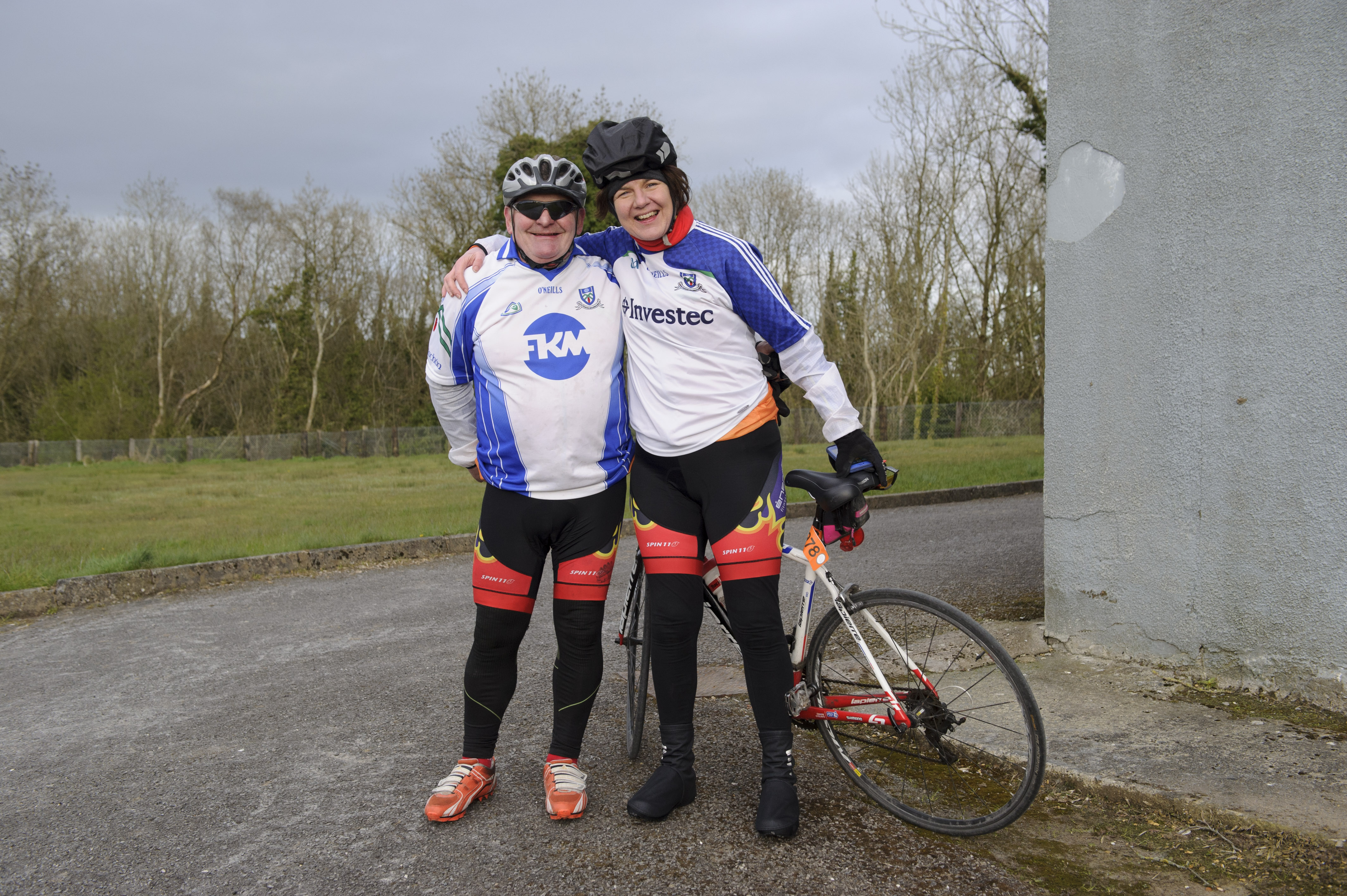 Gerry Treanor, Truagh and Fiona Flynn, Ballybay, who cycled with the Cycle Against Suicide on Monday. Â©Rory Geary/The Northern Standard