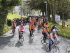 Some of the cyclists taking part in the Cycle Against Suicide, as they left St Macartan's College on Tuesday morning. Â©Rory Geary/The Northern Standard