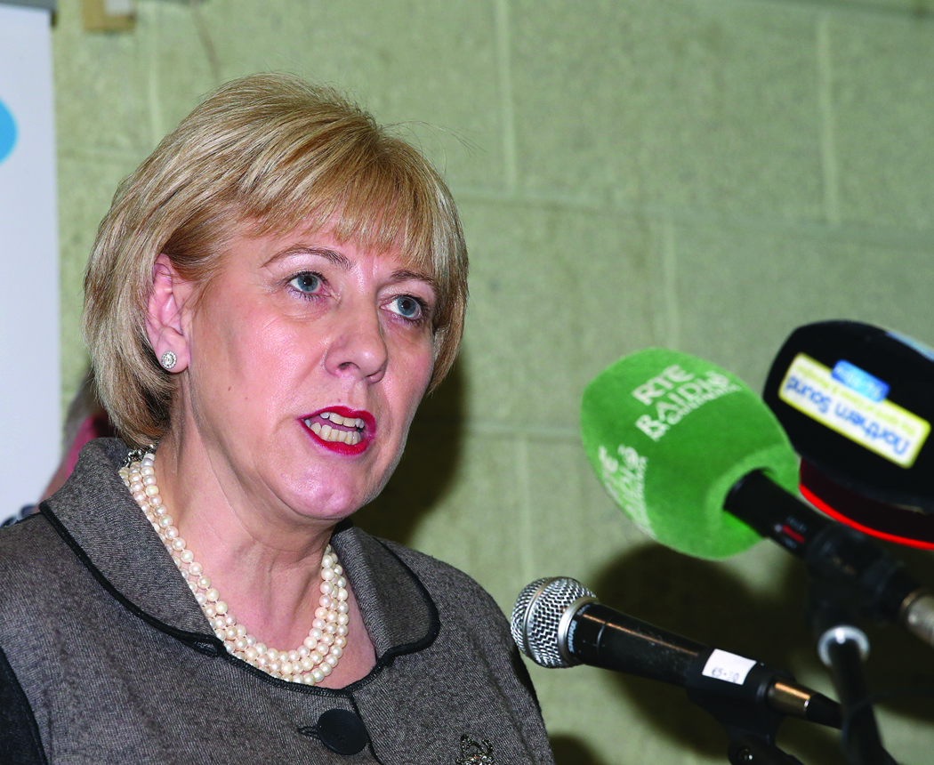 Heather Humphreys (Fine Gael) speaking after her re-election to the 32nd DÃ¡il.  Pic.  Pat Byrne.