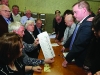 Checking the spoilt votes at the Cavan-Monaghan Count Centre on Saturday last.  Pic.  Pat Byrne.