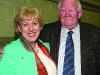 Former Fine Gael TD Seymour Crawford congratulating Heather Humphreys on her re-election at the Cavan-Monaghan Count Centre on Saturday evening last.  Pic.  Pat Byrne.