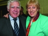 Aidan Murray congratulates Heather Humphreys on her re-election at the Cavan-Monaghan Count Centre.  Pic.  Pat Byrne.