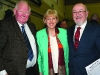 Former Fine Gael TD Seymour Crawford with re-elected TD's for Cavan-Monaghan Heather Humphreys and CaoimhghÃ­n Ã CaolÃ¡in at the Cavan-Monaghan Count Centre on Saturday evening last.  Pic.  Pat Byrne.