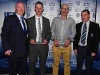 Pictured are Cathal Smyth, Martin O'Brien with his Youth Achievement Award for Football, John Slevin with his Youth Achievement Award for Hurling and John McArdle. Â© Northern Standard