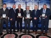 HALL OF FAME: Pictured is Ian Brady who received the Award on behalf of his father, Brendan Brady, Cathal Smyth (Sponsor), Kevin Treanor, Paddy Kerry, Michael Owen McMahon (Co. Chairman) and Gerry McCarville. Â© Northern Standard