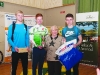 At the presentation of the Noel Comiskey Cup for Junior Mens Team to Monaghan Phoenix AC were (L-R) Paul Peppard, Sean Husband, Ann McGee and Evan Cudden. Â©Rory Geary/The Northern Standard