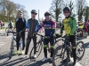 Pictured at the cycle for Scoil Mhuire, Gransha were (L-R) Alex McCabe, Adrian Farrell, Martin Killoran and Paul McGee. Â©Rory Geary/The Northern Standard