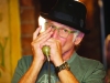 Slow Blues Pete on the harmonica at the blues jam in McKenna's. Â©Rory Geary/The Northern Standard