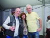 At the marquee were (L-R) Brendan O'Neill, Marie O'Neill and Aidan McKenna. Â©Rory Geary/The Northern Standard