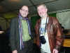 Martin Markey and Seamie McKenna at the festival marquee over the weekend. Â©Rory Geary/The Northern Standard