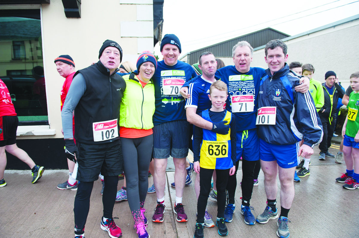 At the Glaslough Harriers Jolly Joggers Run on New Years Day were (L-R) Niall Maguire, Fionnuala Sherlock, Conor Foley, Niall Maguire, Mark Maguire, Dermot Maguire and Hugh Sherlock. Â©Rory Geary/The Northern Standard