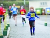 One of the young runners reaching the finish line. Â©Rory Geary/The Northern Standard