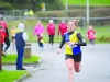 Brenda Mallon from Clones AC, as she reached the finish of the Glaslough Harriers Jolly Joggers 10k Run on New Years Day. Â©Rory Geary/The Northern Standard