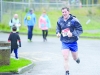Hugh Sherlock as he reached the finish of the 10k. Â©Rory Geary/The Northern Standard