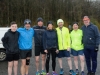 At the 5k in Rossmore Park which was organised by the McKenna family were (L-R) Eoin McCleary, Duke Mahony, Dermot McDermott, Annamarie McCleary, Chrisopher Connolly, Gareth McKenna and Paul Bond. Â©Rory Geary/The Northern Standard