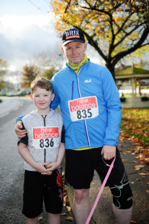 At the Kieran McAree Duathlon were (L-R) Aidan McElvaney and Raymond Aughey. Â©Rory Geary/The Northern Standard