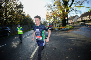 Anthony O'Brien setting off on the 2nd run at the Kieran McAree Duathlon. Â©Rory Geary/The Northern Standard