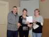 Martin and Geraldine McAree, making the presentation of the Kieran McAree Duathlon which was held in Glaslough last Sunday to Florence Collins, centre, SOSAD. Â©Rory Geary/The Northern Standard