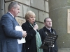 Minister for Arts, Heritage and the Gaeltacht, Heather Humphreys TD, speaking at the Monaghan 1916 Brought Back To Life event. Â©Rory Geary/The Northern Standard