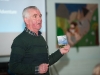 Enda Galligan speaking at his talk "From MacNamara Place Monaghan to Yonge St, Toronto" at St Patrick's Hall. Â©Rory Geary/The Northern Standard