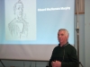 Enda Galligan speaking at his talk "From MacNamara Place Monaghan to Yonge St, Toronto" at St Patrick's Hall. Â©Rory Geary/The Northern Standard