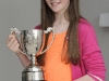 Evelyn McCaul, Aughnamullen CCE, who won the U-12 Fiddle Competition. Â©Rory Geary/The Northern Standard